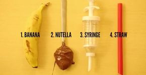 Aprenda a fazer a banana recheada de Nutella derretida mais fácil do mundo