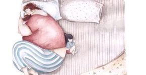 Ilustrações fofas mostram a relação de amor entre pai e filha
