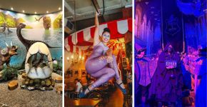 Foto: (Divulgação | @dinorestaurante, @thecircusbarekitchen, @magiaebruxaria - Instagram)