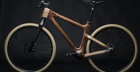 Conheça a bicicleta customizada feita de madeira entalhada