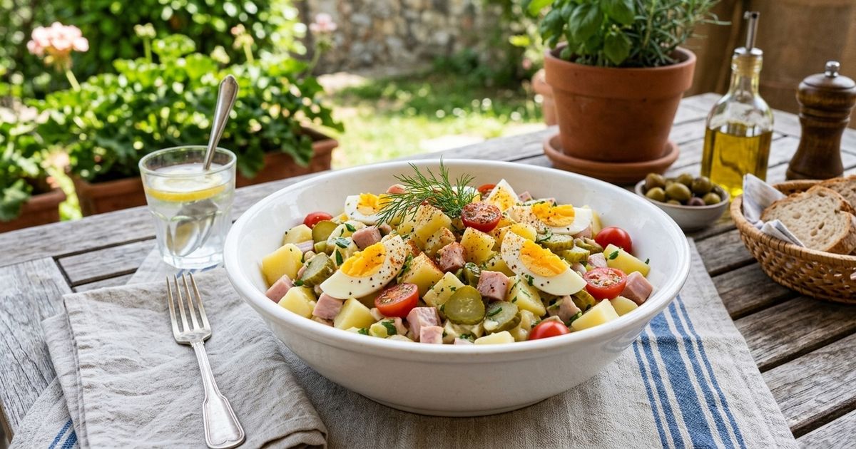 Conchita, uma cozinheira de 83 anos: “Às vezes, em vez de salada russa, preparo salada piemontesa com batatas, presunto de York e tomates-cereja.”