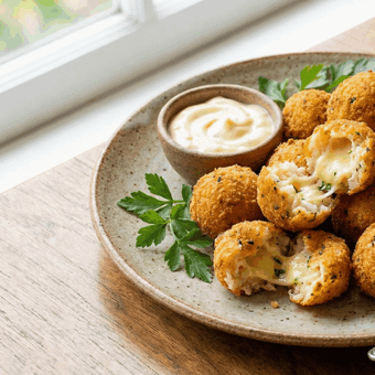 Featured mobile: Bolinho de arroz na airfryer: receita crocante, leve e pronta em poucos minutos