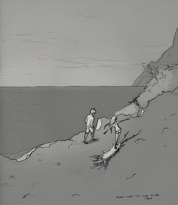 Artista faz ilustrações do dia a dia ao lado de sua esposa