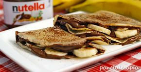 Para fazer em casa: crepe de Nutella com banana