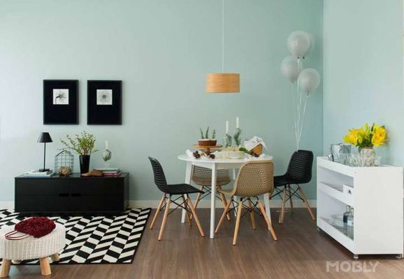 Ambiente decorado com móveis Mobly
