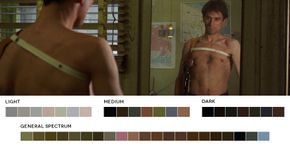 Site revela paleta de cores de grandes produções do cinema