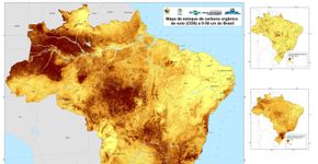 Mapa digital mostra maiores estoques de carbono do solo do Brasil