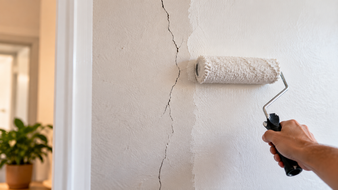 Pintar sobre uma trinca não significa corrigir o problema. Saiba diferenciar fissuras superficiais de aberturas que precisam de outro tipo de reparo.