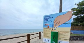 Projeto de reciclagem espalha cinzeiros em praias do litoral paulista