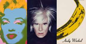 Foto: (Reprodução, da esquerda para a direita: site da exposição, obra: Andy Warhol, Marilyn Monroe (Marilyn) / site \'The Andy Warhol Museum\', obra: Andy Warhol Self-Portrait / site \'The Andy Warhol Museum\', obra: The Velvet Underground & Nico)