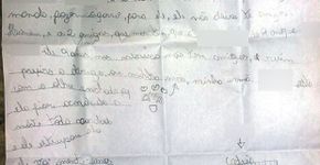 Menina escreve carta e denuncia que pai estupra suas duas irmãs