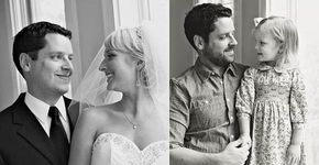 Pai e filha recriam fotos de casamento para homenagear mãe que faleceu