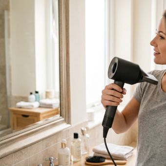 Featured mobile: O cabelo quebra no meio, as pontas ficam ralas e o secador é usado todo dia: baixar a temperatura e manter distância do fio ajuda a reduzir a quebra