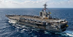 Um porta-aviões movido a energia nuclear nomeado em homenagem a George H. W. Bush retorna do Atlântico após completar manobras importantes, e a manobra volta a colocar os holofotes em uma fase decisiva antes do desdobramento