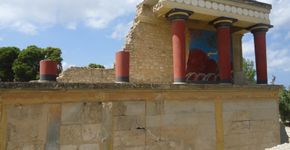 Ruínas de Knossos, o maior sítio arqueológico da civilização minoica