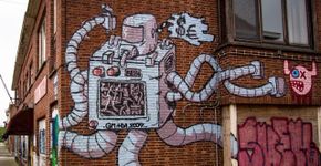 Uma cidade abandonada pelas pessoas e ocupada pelo graffiti