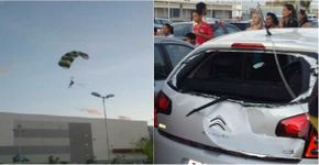 Chegada de Papai Noel em shopping na Bahia dá muito ruim