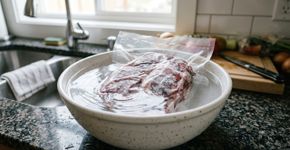 Carne congelada: coloque este ingrediente na água e descubra uma forma rápida de descongelar sem esperar horas