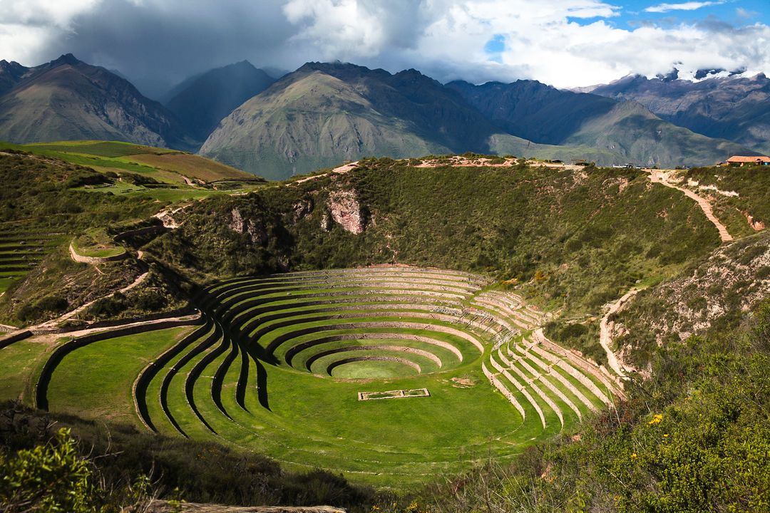 Zona arqueológica de Moray, em Cusco, no Peru