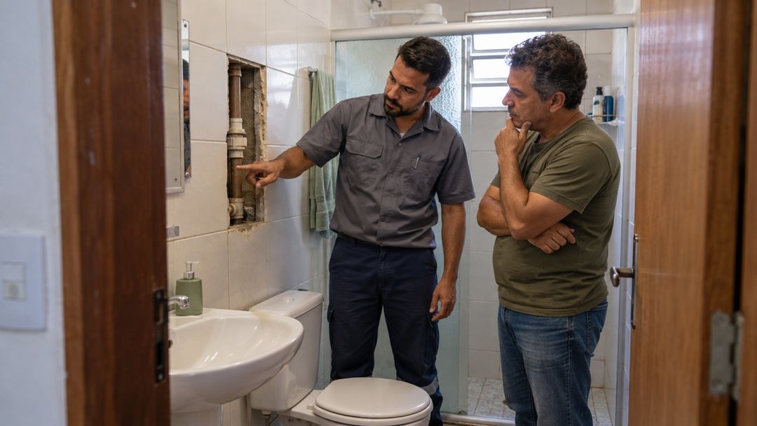 Avaliação profissional evitou que a reforma provocasse danos maiores.