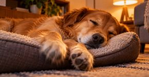 Cachorro dorme profundamente e começa a mexer as patas como se estivesse correndo: o que acontece durante o sono?