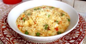 Risoto de legumes: cremoso e fácil de fazer, ele deixa o almoço mais especial