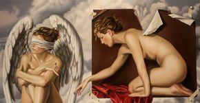 Pintor Juan Medina explora figuras tridimensionais em sua obra