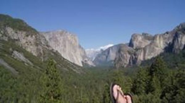 Heloisa Pais tirou foto na bela paisagem do Parque Yosemite, na Califórnia, Estados Unidos