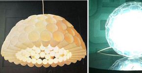 Como fazer uma luminária sustentável reciclando copos plásticos