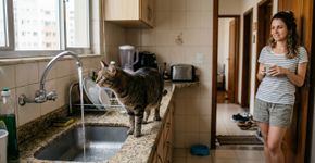 A água do seu gato pode estar no lugar errado mesmo que o pote esteja sempre cheio