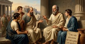 Sócrates sobre a importância de questionar a própria existência em vez de apenas passar pela vida: “Uma vida sem exame não vale a pena ser vivida”