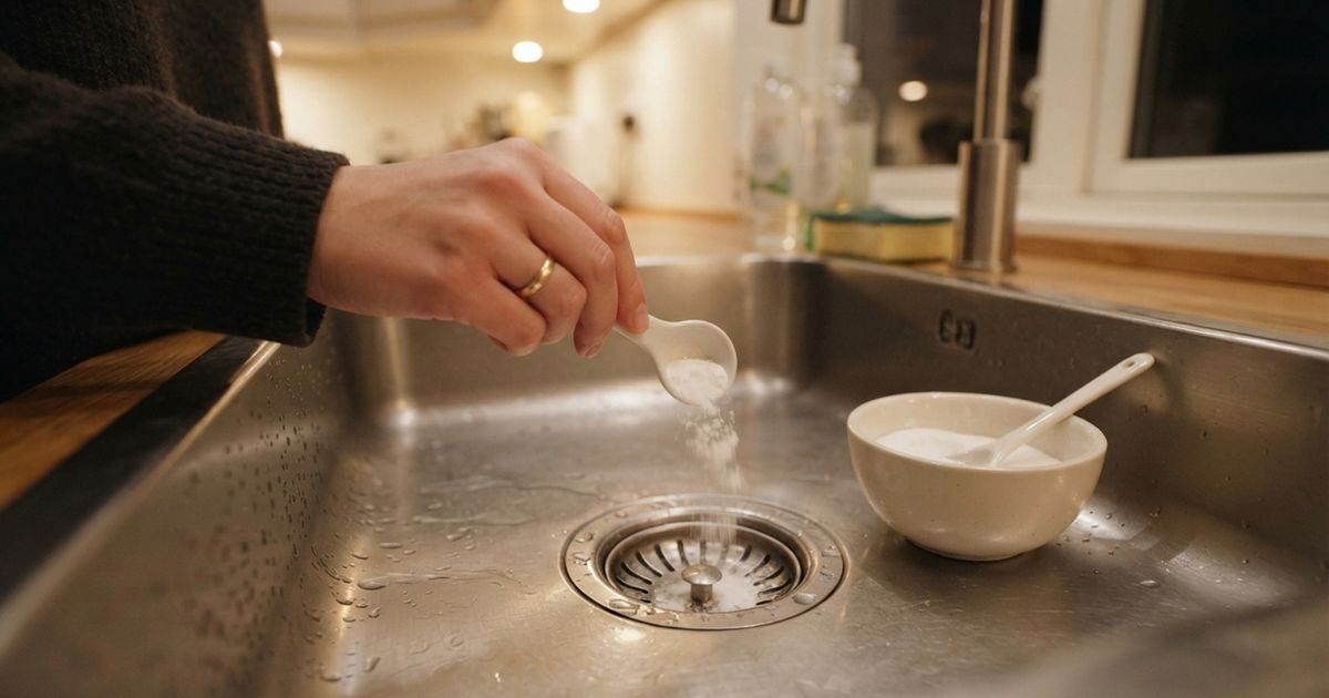 Colocar bicarbonato de sódio no ralo da cozinha antes de dormir: para ...
