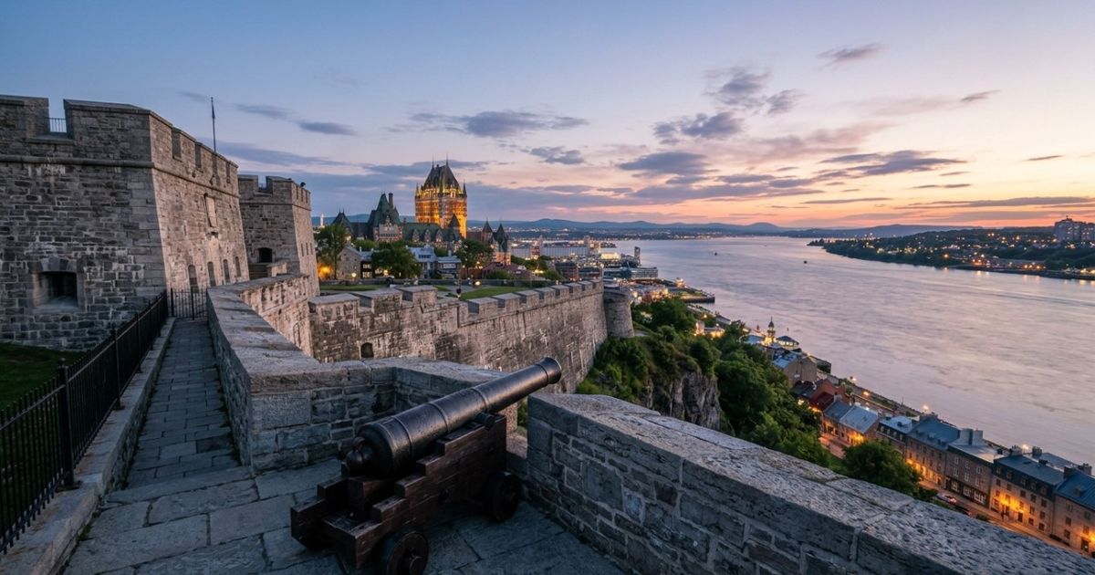 Muralhas, bastiões, portões e uma cidadela ainda cercam seu núcleo antigo: a cidade canadense fundada no século XVII que preserva um dos exemplos mais completos de cidade colonial fortificada ao norte do México