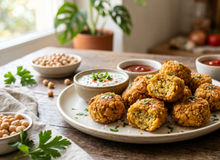 Featured side: Nuggets de grão-de-bico na airfryer super crocantes e fáceis de fazer