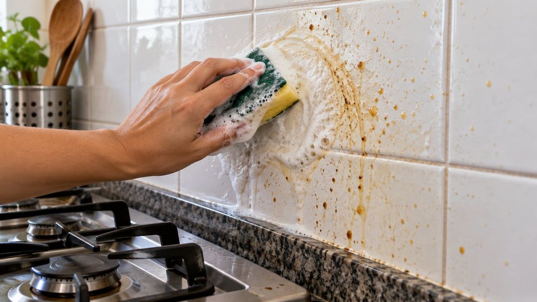 O detergente quebra a gordura e o bicarbonato dá textura cremosa para soltar resíduos aderidos – Imagem ilustrativa criada por inteligência artificial