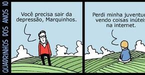 Tirinhas de André Dahmer satirizam a vida online