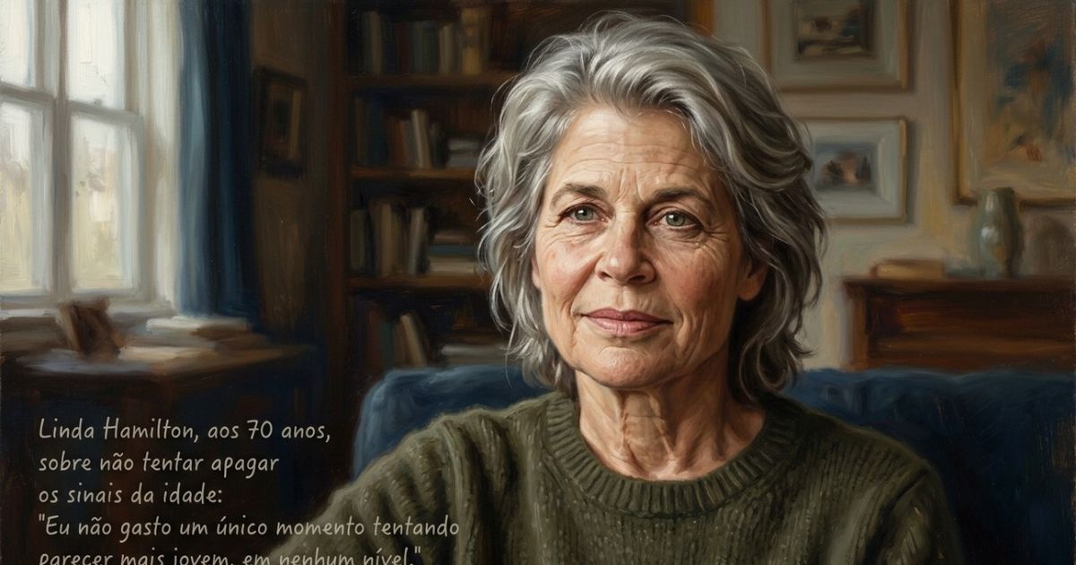 Linda Hamilton, aos 70 anos, sobre não tentar apagar os sinais da idade: “Não passo um momento sequer tentando parecer mais jovem, em nenhum nível”