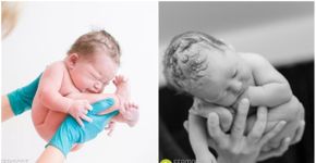 Fotógrafa registra como bebês ficam nas barrigas de suas mães
