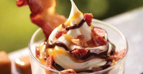 Será que é bom? Burger King lança sundae com pedaços de bacon