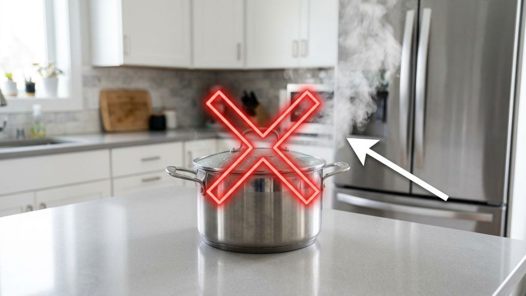 Aguardar o alimento esfriar protege o aparelho contra o desgaste mecânico e reduz os gastos na conta de luz.