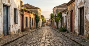 Fundada pelos portugueses em 1680 e disputada durante um século com os espanhóis, uma cidade às margens do Rio da Prata escapou do rígido traçado em tabuleiro comum às colônias espanholas: Colonia del Sacramento, onde ruas de pedra preservam a mistura das duas tradições