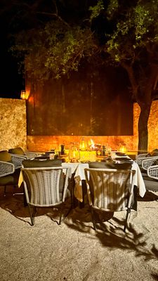 Boma, o jantar sul-africano sob as estrelas, organizado pelo lodge
