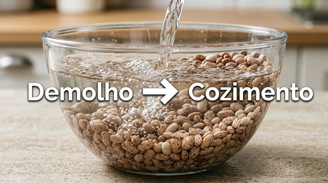 Adicionar o sal apenas no final da fervura garante um feijão macio e saboroso.
