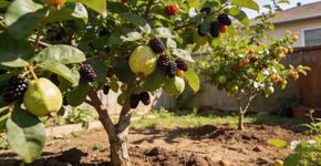 Eu plantei essa árvore que dá frutos docinhos que não precisa de quase nada de água