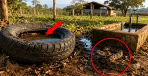 Pelo bem da sua chácara, livre-se destes 3 pontos de água parada: eles funcionam como um ímã para jararacas
