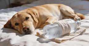 Colocar uma garrafa congelada perto da cama do cachorro: para que serve e quando fazer isso
