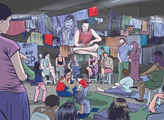 Arte do projeto de ocupação - São Paulo