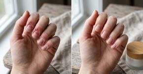 A unha lasca, a cutícula resseca e a mão vive na água: hidratar unhas e cutículas depois de lavar as mãos ajuda a reduzir fragilidade