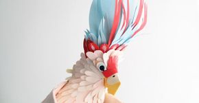 Colombiana cria pássaros feitos de papel