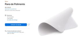 Apple vende pano de limpeza por R$ 219 e vira piada no Twitter